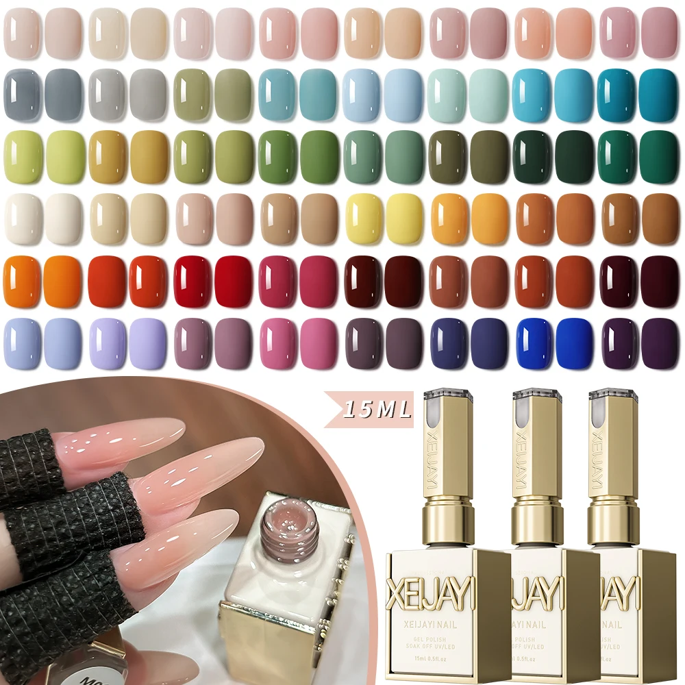 XEIJAYI Professional Luxury UV Gel Nail Polish  Highly Pigment Varnish 109Colors Long Lasting Soak-Off Resin DIY Art