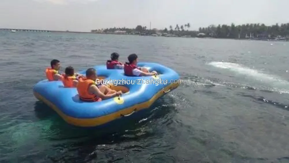 Crazy water sport toys inflatable towable boat tube for lake