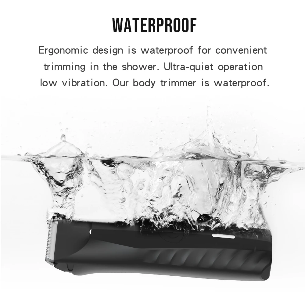 Best Professional Electric Groin & Body Grooming Trimmer and Shaver with LED Light and Power Indicator