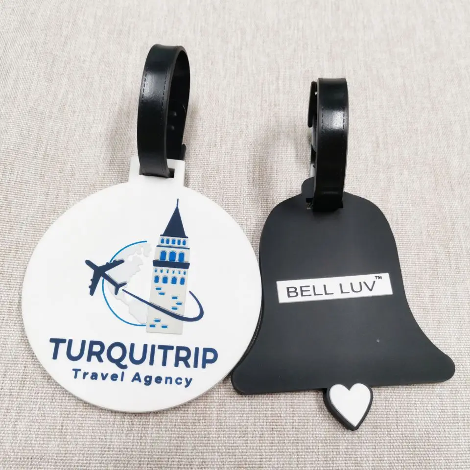 Pinsback Custom New Arrival tiger Silicone Custom PVC Baggage Tag Blank Customized Name Cartoon Soft Pvc Luggage Tags