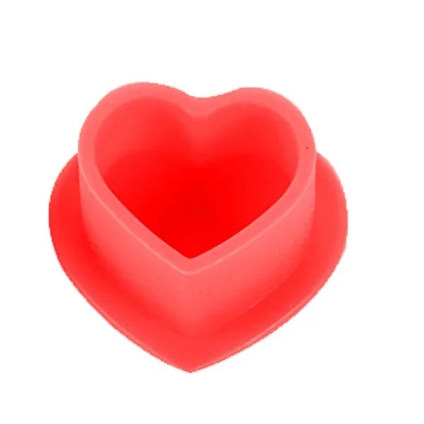 Splash-Proof Biodegradable Love-Shaped Tattoo Pigment Cup Silicone Tattoo Pigment Soft Cup Tattoo Pigment Cup