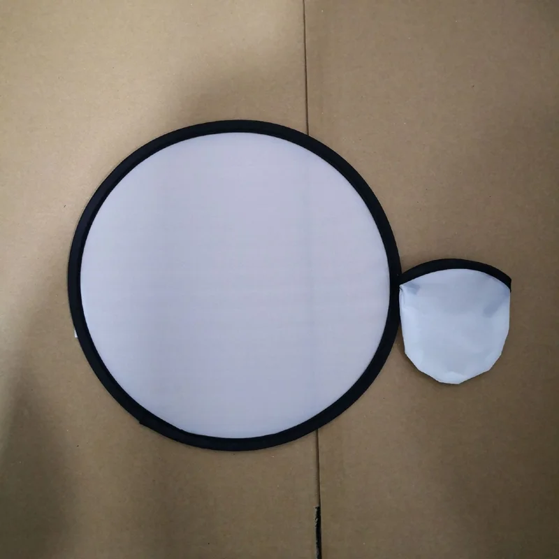 Wholesale Customizable Sublimation Promotional Nylon Plain Foldable Round Pop Up Flexible Flying Disc with Pouch