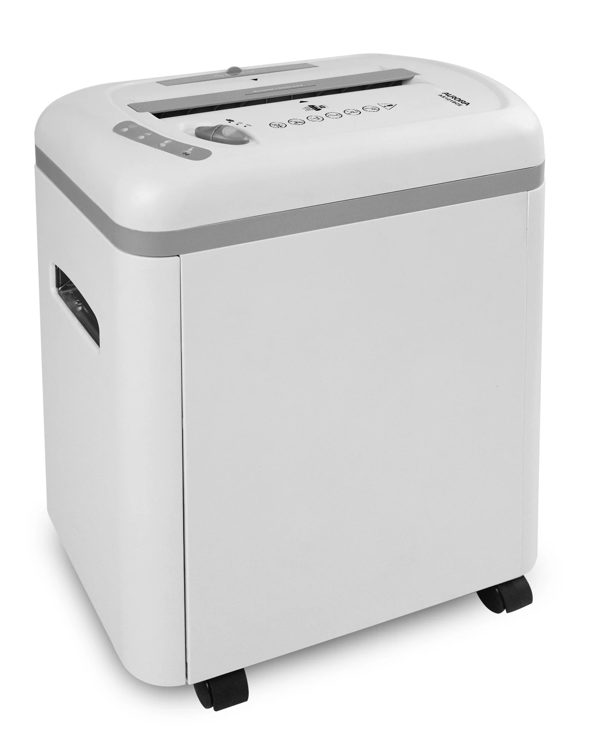Aurora AS1219CE Plastic Paper Shredder, 12 sheet (A4) cross cut 4x55mm, Medium Duty Shredding machine for Office & SOHO