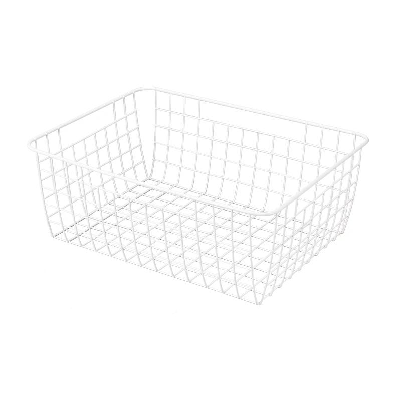 Brand New Square household Metal Basket with handle for sundries