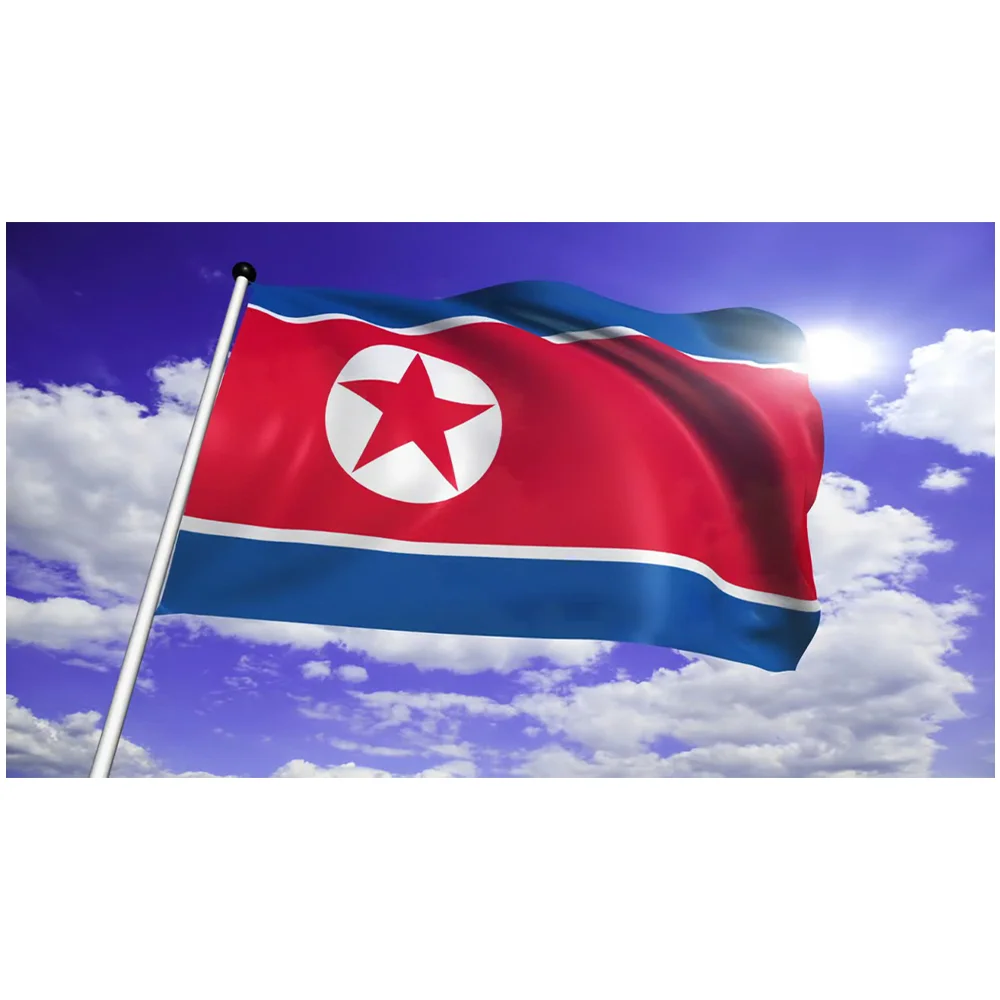 Wholesale 3*5fts North Korea Flag Read To Ship