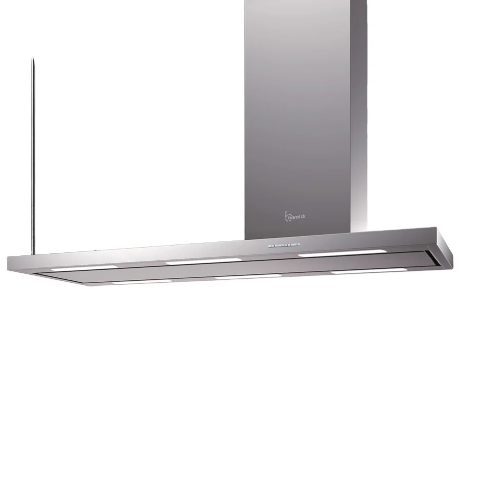 Italian Design Steel Island Hood 146x60cm ELEA ISOLA High Quality Range Hood LED Light Chimney Kitchen Exhaust Cooking