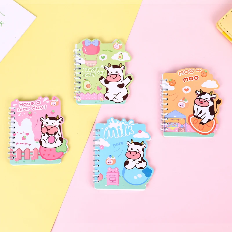 WEIBO Kids Stationery 60 Pages Mini Spiral Pocket Notebook A7 Cartoon Animal Cute Kawaii  Custom Notebook