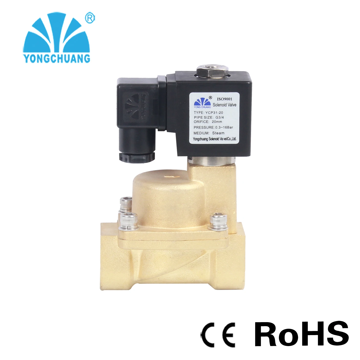 YCP31 series brass stainless steel steam solenoid valve
