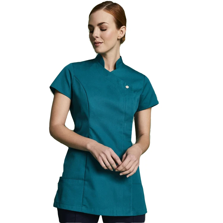Hot Sale Doctor Uniforms Clinic Scrub Short Sleeve Tops Uniform