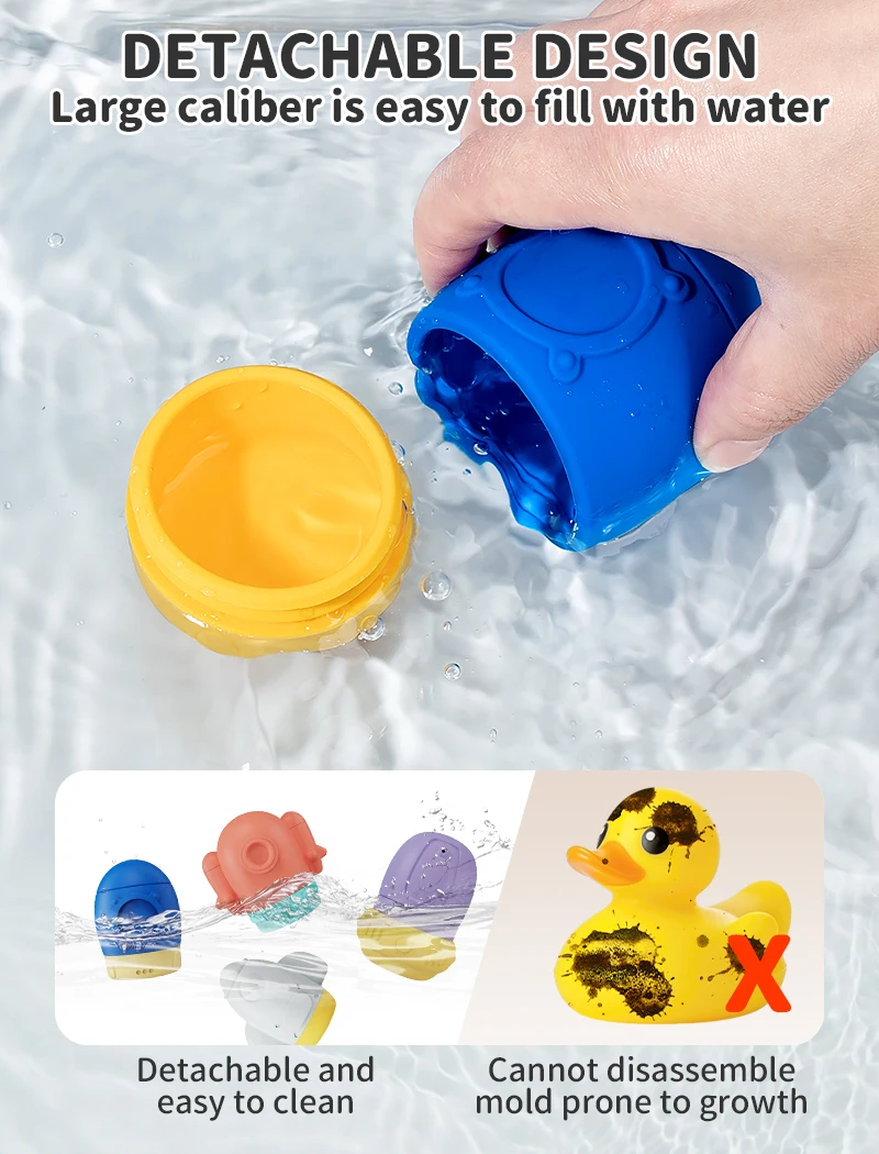 Лидер продаж силиконовые игрушки для детской ванны с логотипом на заказ легко чистить Детские Игрушки Новое поступление Товары детей