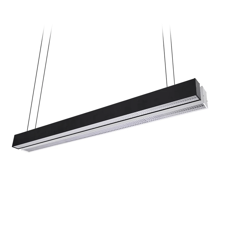 The Latest Modern Indoor 1200mm 2400mm Suspended 60w Ceiling Office Grille LED Batten Linear Pendant Light