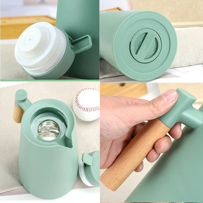 Fashion  Large Capacity Insulation Pot Of 1000ML Keep Warm Vacuum Glass Thermos For Hot Water Bottle