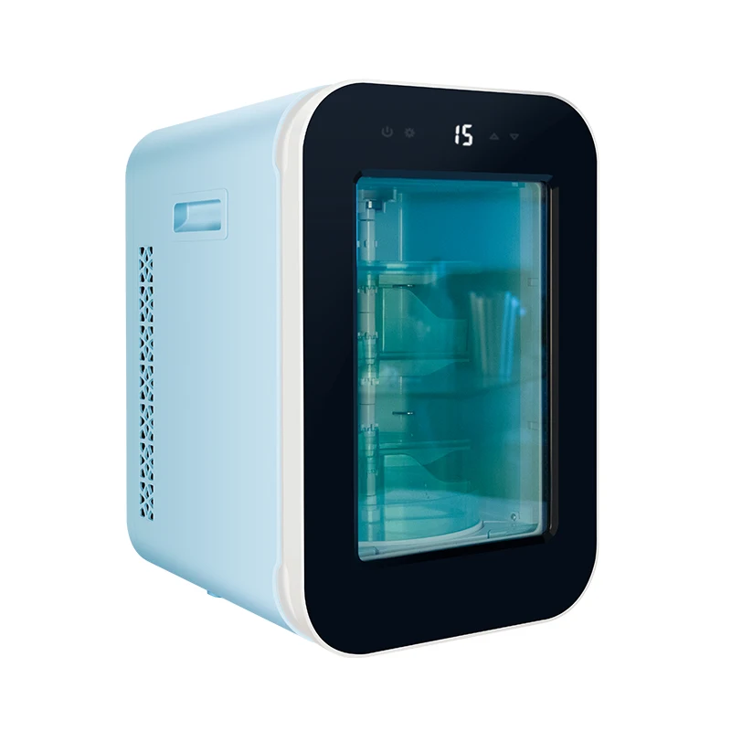 18L electric thermoelectric mini fridge Portable mini fridge for home with Glass Door