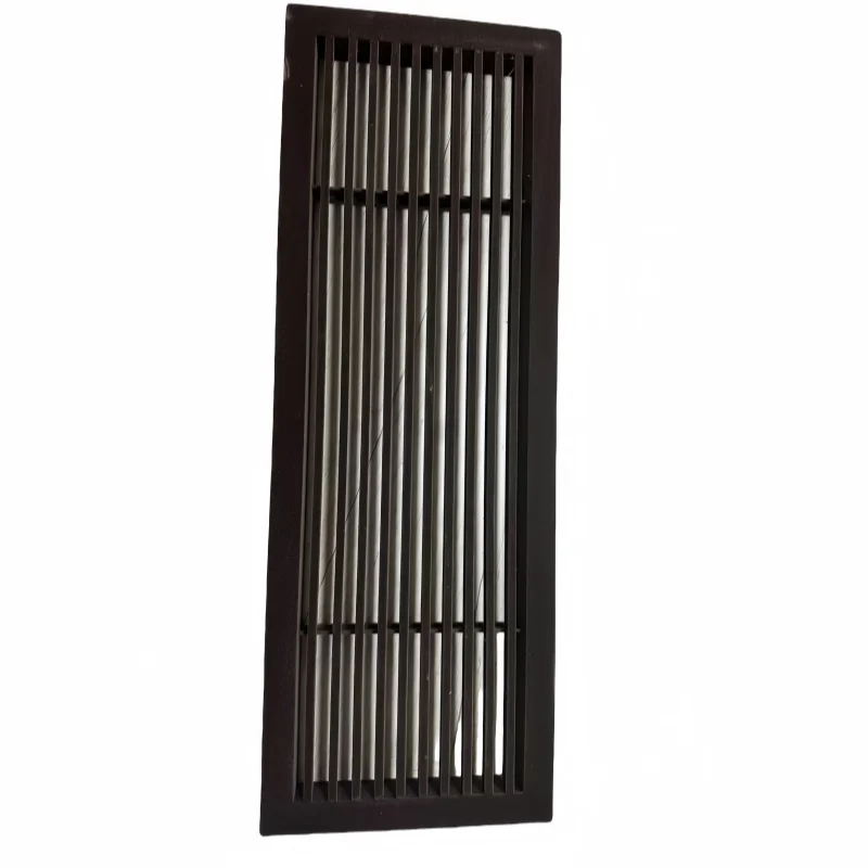 Aluminum alloy strip air vent with velvet to prevent condensation