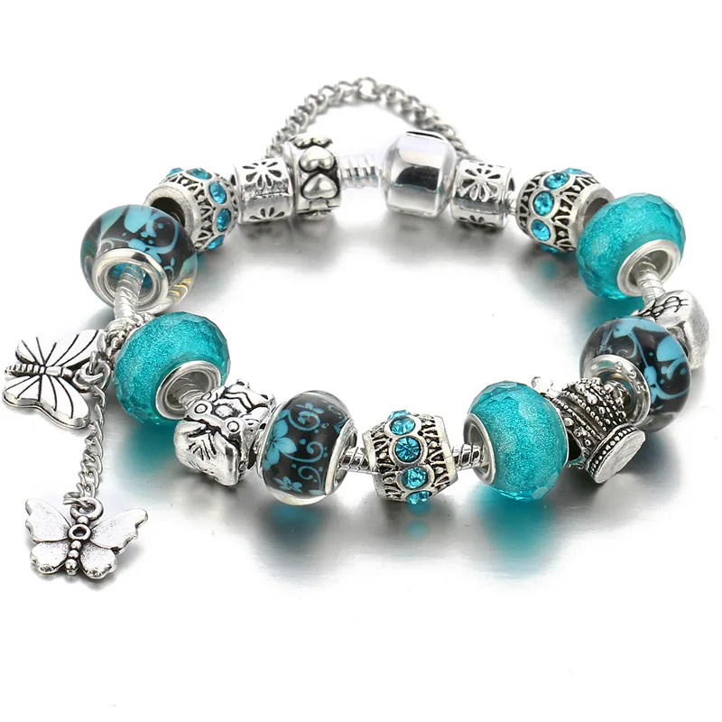 ROMANTIC New arrival paris 18k gold plated women charm bracelet for gifts