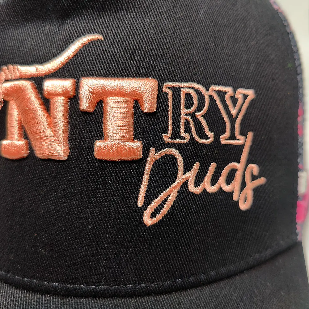 Good Quality Australian Custom Embroidery Logo 5 Panel Trucker Cap Hat Grey Stripes Australia High Profile Country Trucker Caps