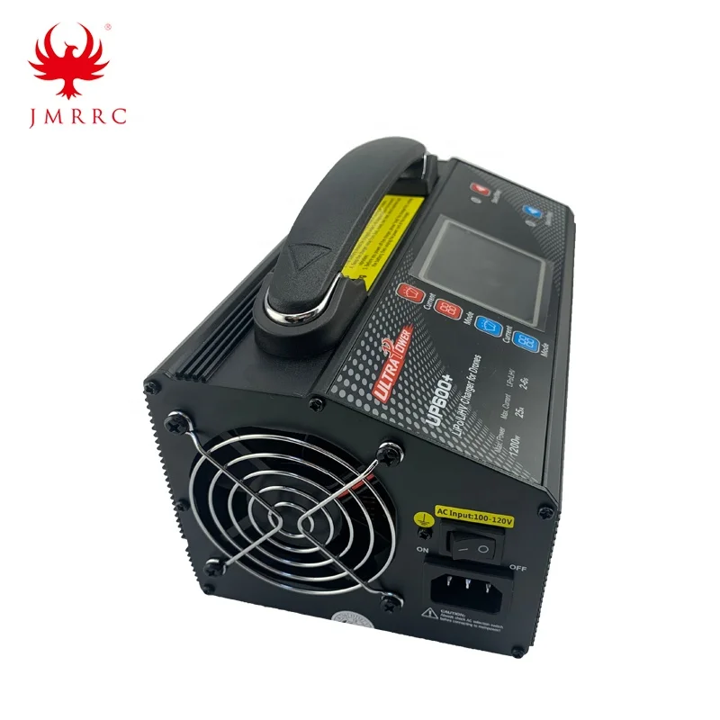 UP600+ Dual Channel 2*600W 25A 2-6S Lipo Balance Charger 1200W High Power Charger For Agriculture Drone JMRRC