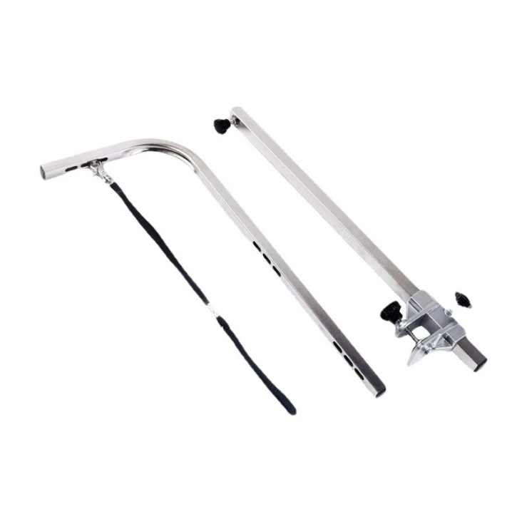 Stainless steel Pet Adjustable Grooming Arm Post Dog Grooming Arm With Clamp For Grooming Table