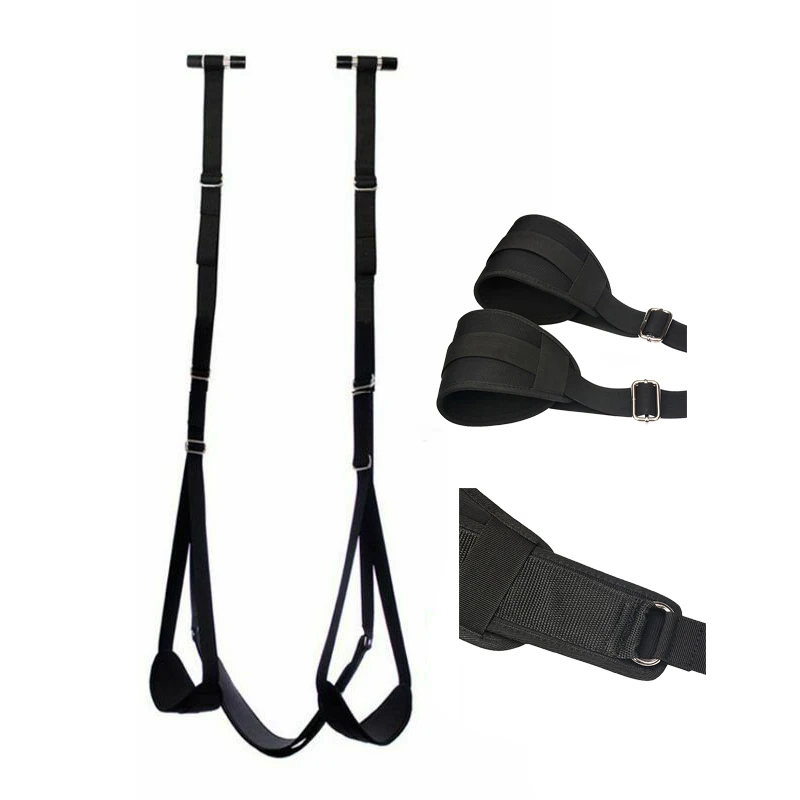Stable quality Strengthened Nylon Sex Door Swing Love Sling with Seat Bedroom Bondage