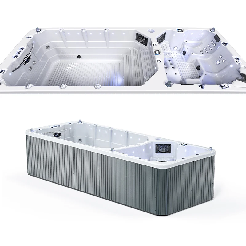Hydro Hot Tub Large Family Used Swim Spa Pool Outdoor Jet Spa Whirlpool Massage Acrylic Spa Tub Outdoor
