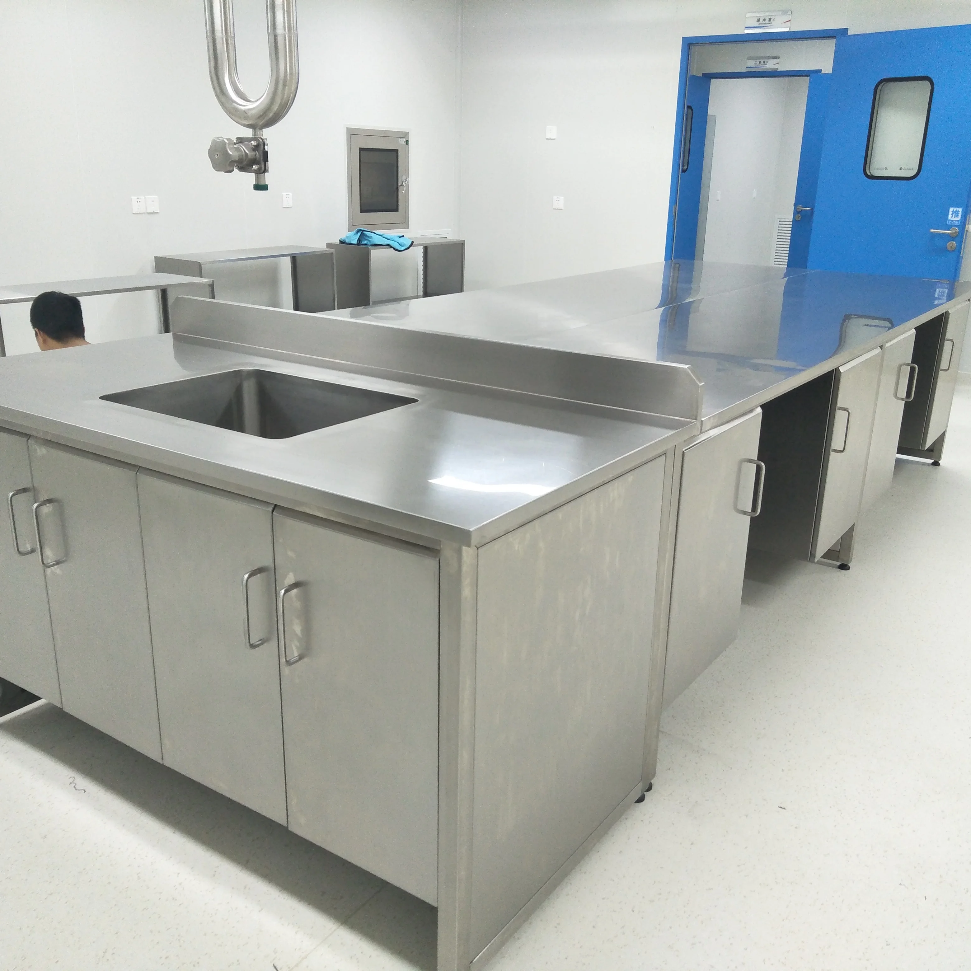 lab island table stainless steel lab table top with tool cabinet