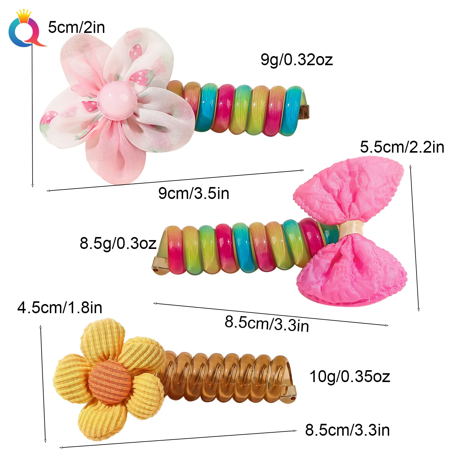 spiral long ponytail holder with bead butterfly flower hair braid maker easy use hairstyle tool