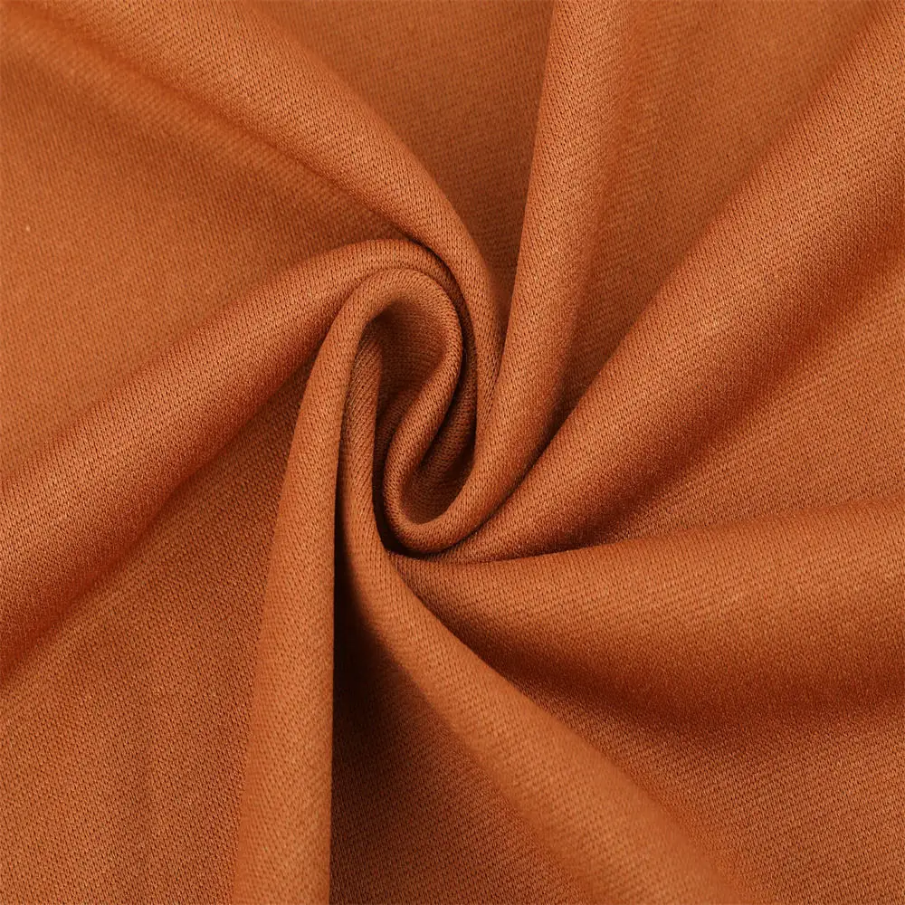 W250 Factory wholesale Stock 250-260 GSM Knitted French Terry 100 Polyester Fabric For Hoodie Sweatshirt Clothing