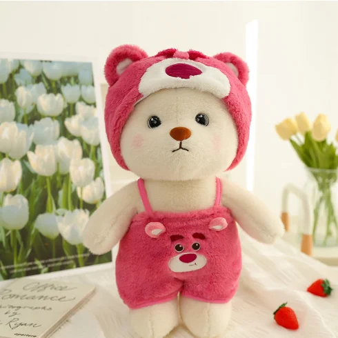 New costume bear plush doll pillow doll machine