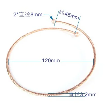 
copper magnetic fashion necklace 