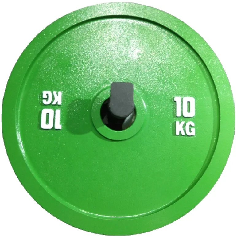 Gym Power Training Calibrated Weight Plate Fitness KG LBS Colored Weight Lifting Standard Bumper Plate