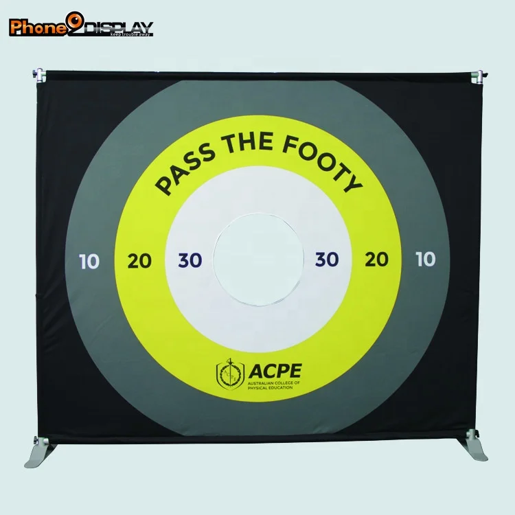 Автономная реклама 10 футов Портативный Телескопический свадебный фон стенд дисплей