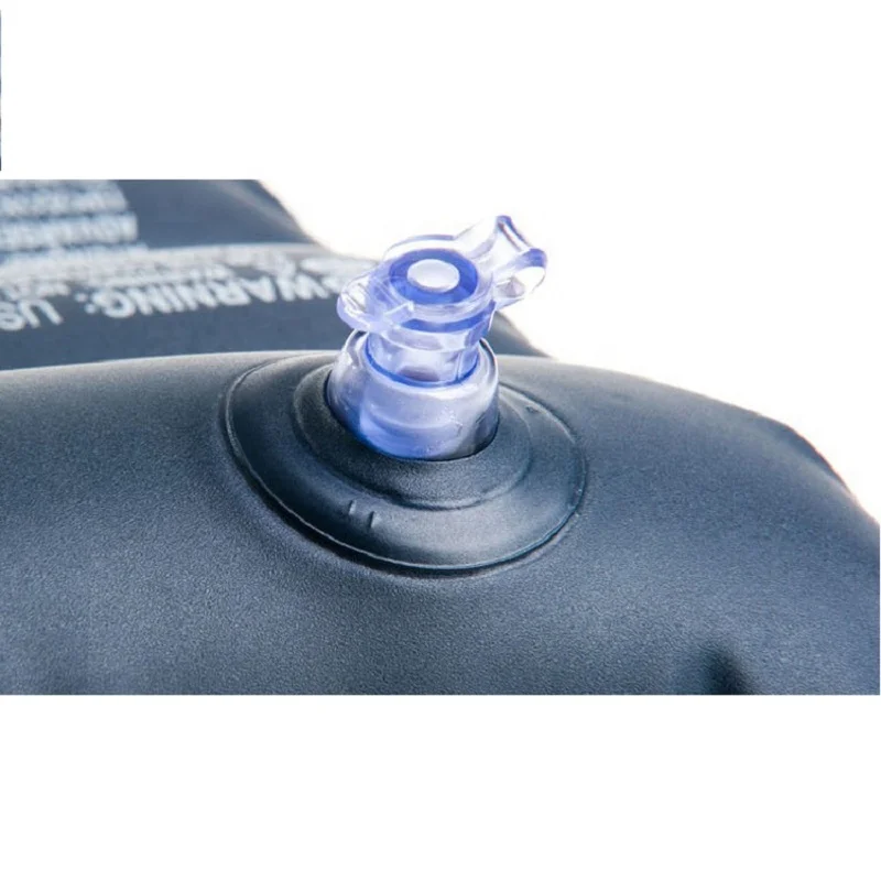 Intex 68672 Inflatable Blue Plush Pillow Air Mattress Downy Pillow