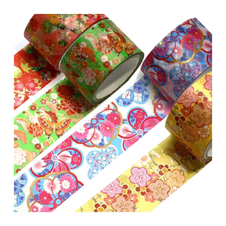 Japanese unique custom printed washi paper masking washi tapes