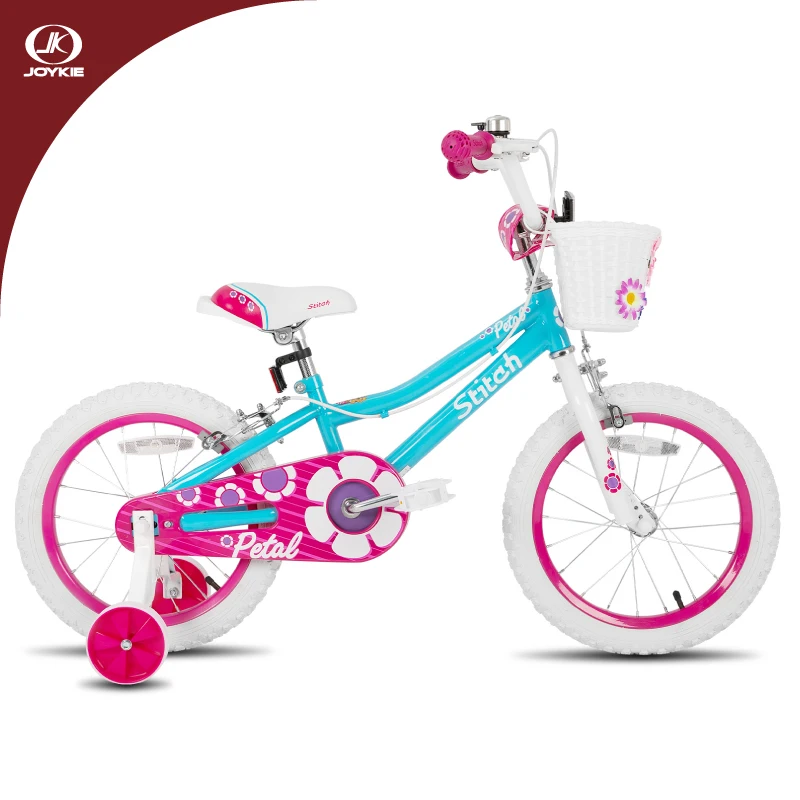 JOYKIE bicycle manufacturer custom 12 14 16 18 20 Inch pink purple children bicycle girls kids bike