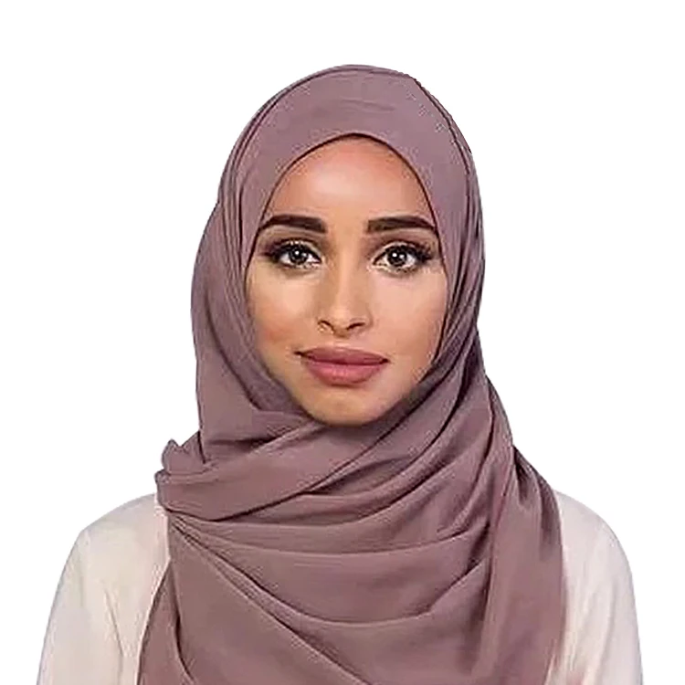 Women bubble muslim chiffon veil and hijab scarf wholesale stock 2019 premium hijab
