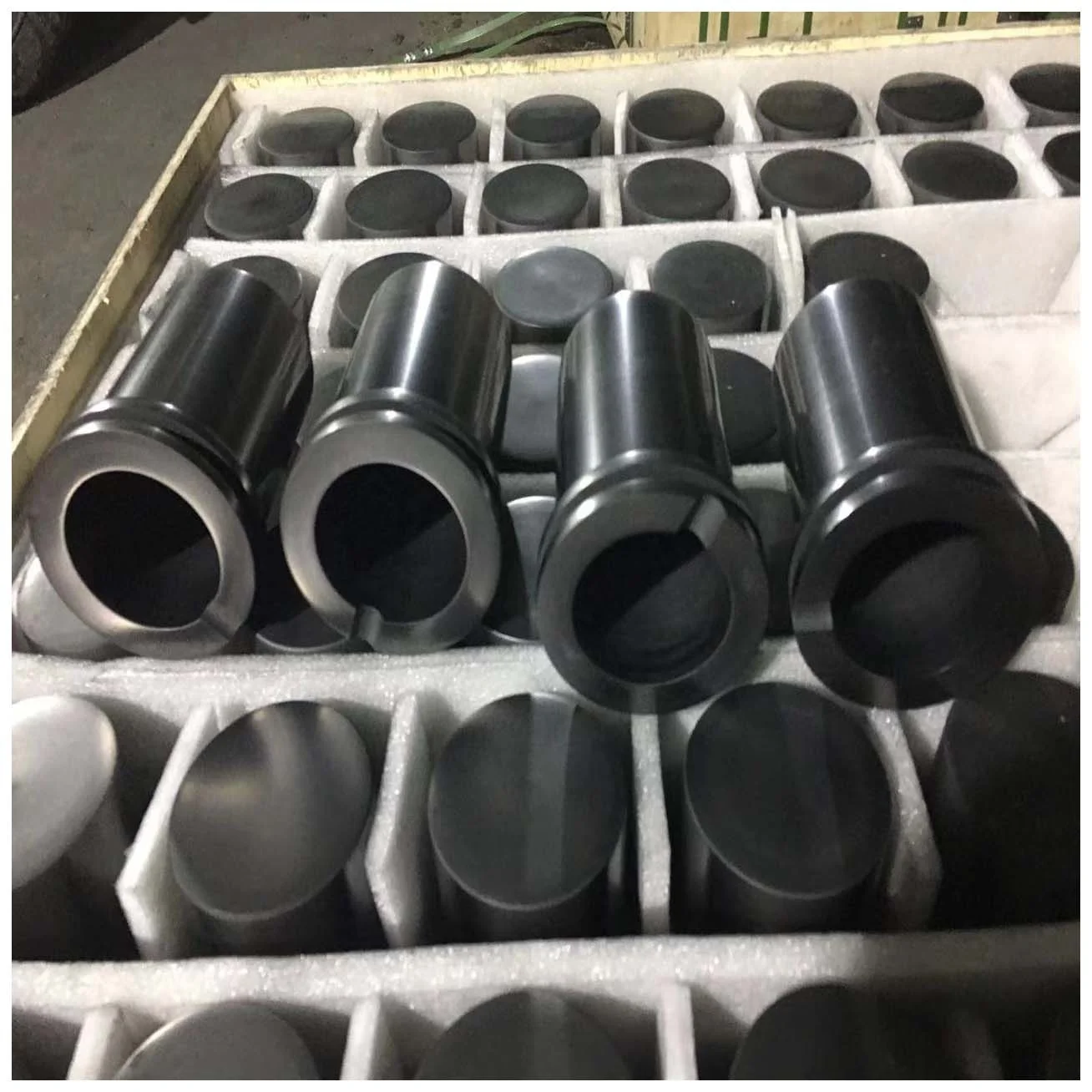 Factory Custom High density High pure Graphite Crucible for Gold Melting refining