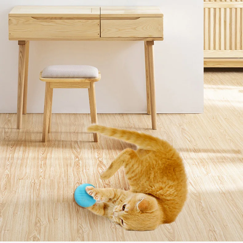 Smart Cat Toys Electric Pet Ball Automatic Rolling Ball Cat Interactive Toys Training Self-moving Catnip Toys for Cat