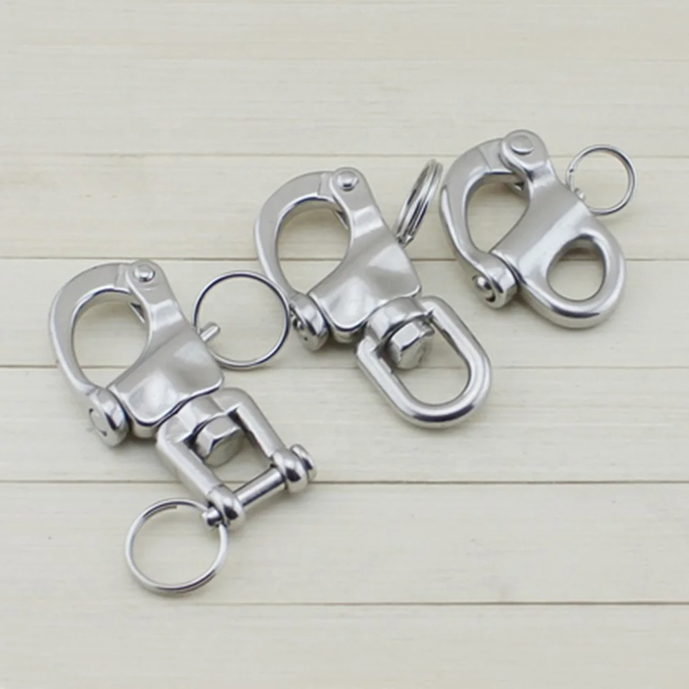 Heavy Duty Stainless Steel AISI304/316 Swivel Shackle Precision Casting High Polished Snap Shackle