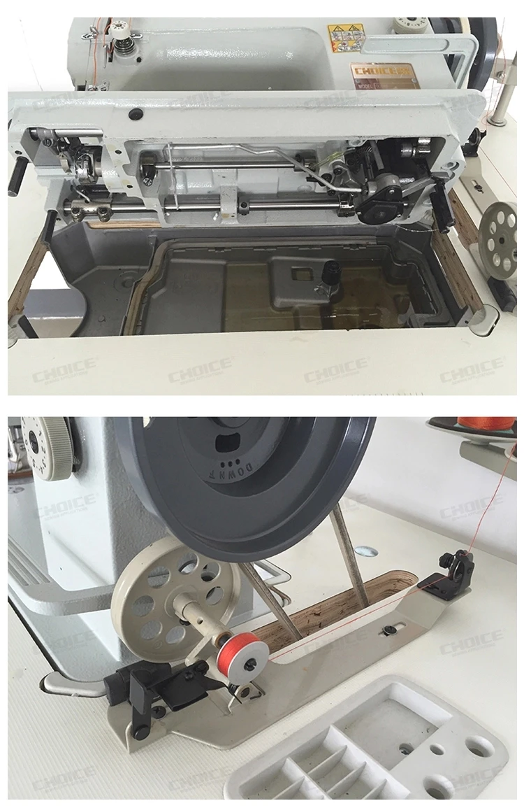 Walking Foot Leather Long Arm Heavy Duty Single Needle Lockstitch Flat Lock Sewing Machine GC0303-CX