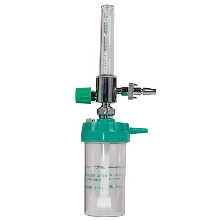wall-mounted flow meter with oxygen regulator