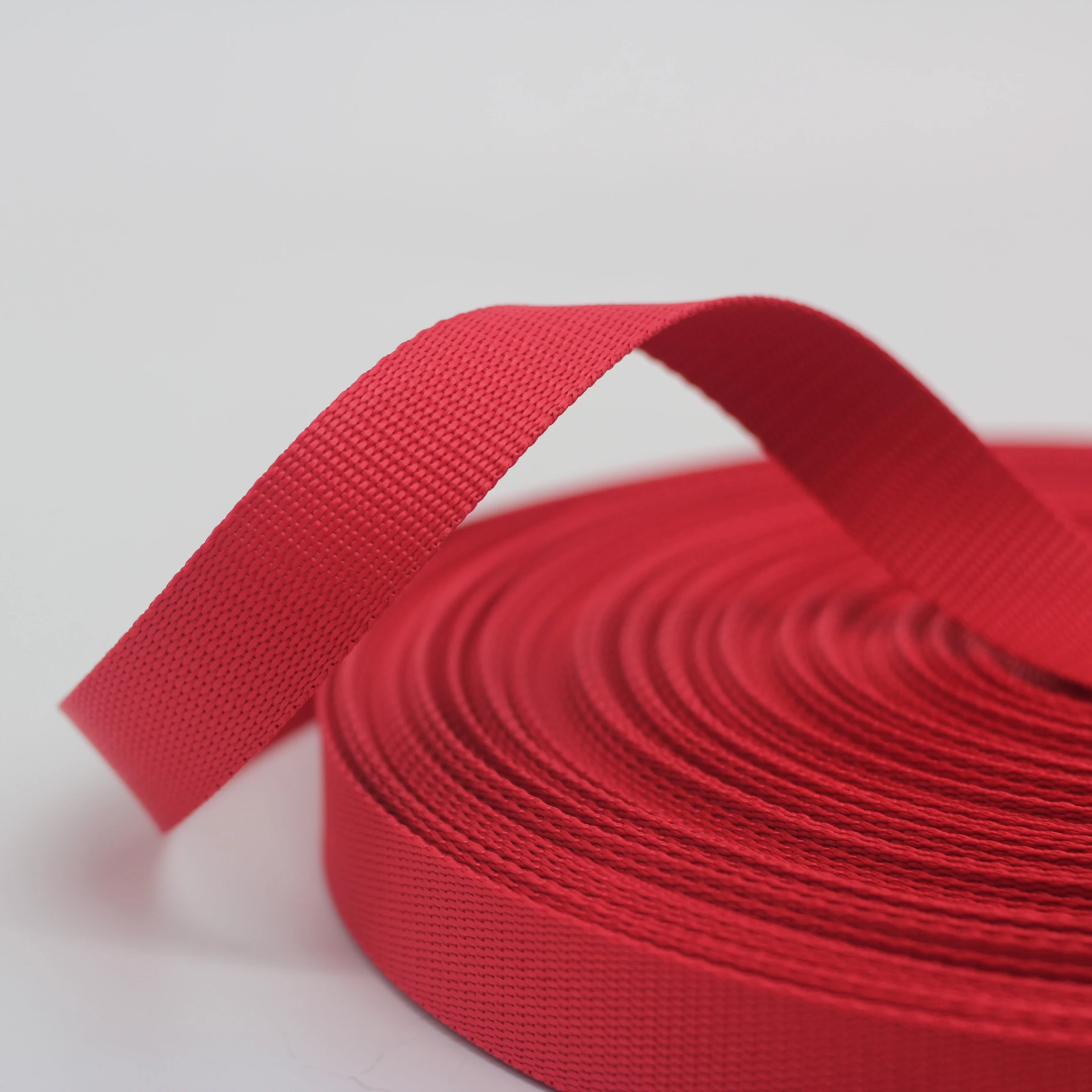 wholesale Eco-friendly Nylon Polyester tape Durable 100% polyester bundling belt webbing web band