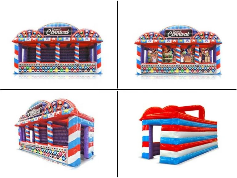 Надувной большой карнавал Midway игровая концессионная палатка ice cresm надувная веселая ярмарка игры 4 в 1 на заказ