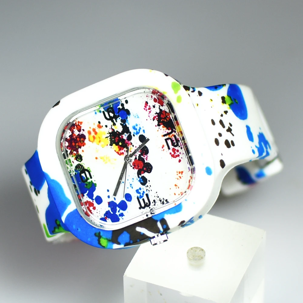 Newest 5ATM Waterproof TOP Quality Watch Custom Jelly watch Silicon small order watch