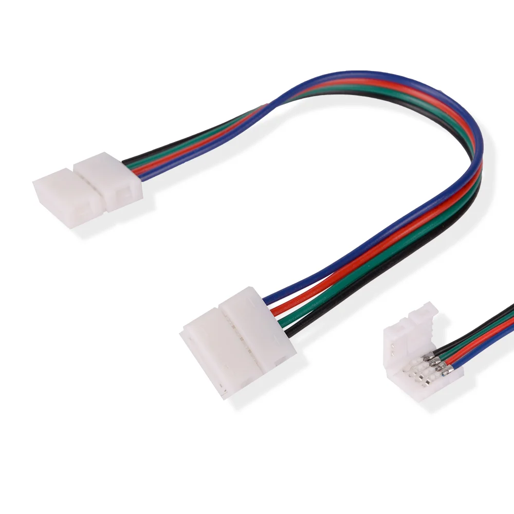  2 Pin 4pin 8 мм 10 T + тип Бесплатная сварки светодиодные полосы разъем с проводом для одного