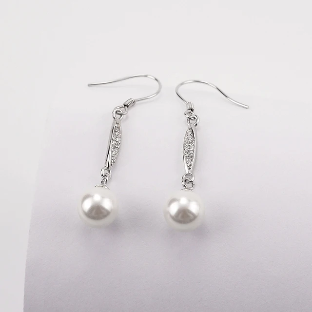 2023 High-End S925 Pure Silver Pearl Dangle Earrings Feminine Temptation with Luxurious Niche Design Long Elegant Style