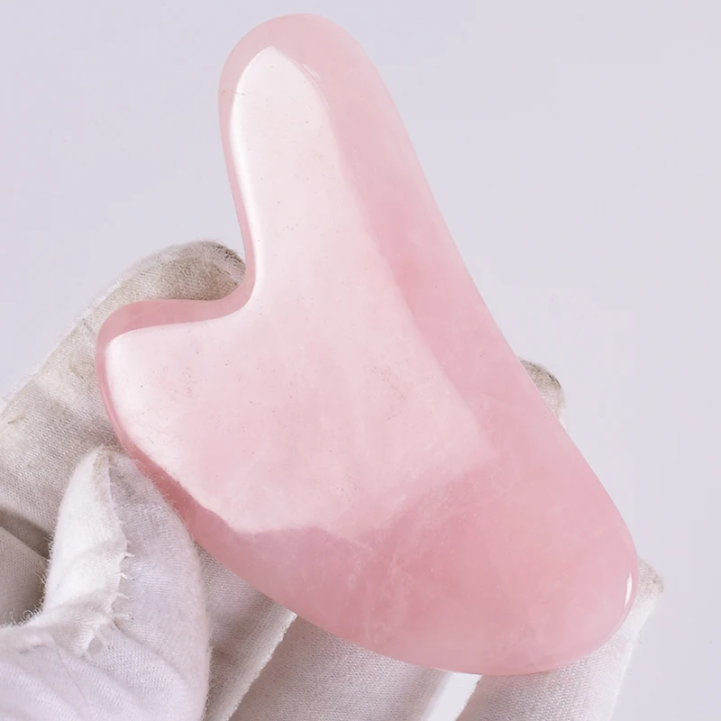 Wholesale high quality low price rose quartz custom logo pink jade roller gua sha