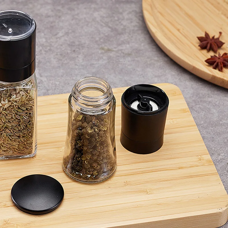 Spice Herb Tools Refillable Manual Commercial Dry Spice Grinder Seasoning Bottle Sea Salt And Pepper Grinder