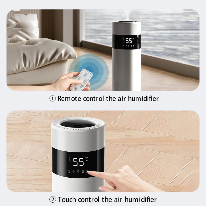 New Household air Standing Floor Ultrasonic Humidifier 12L Smart Humificador