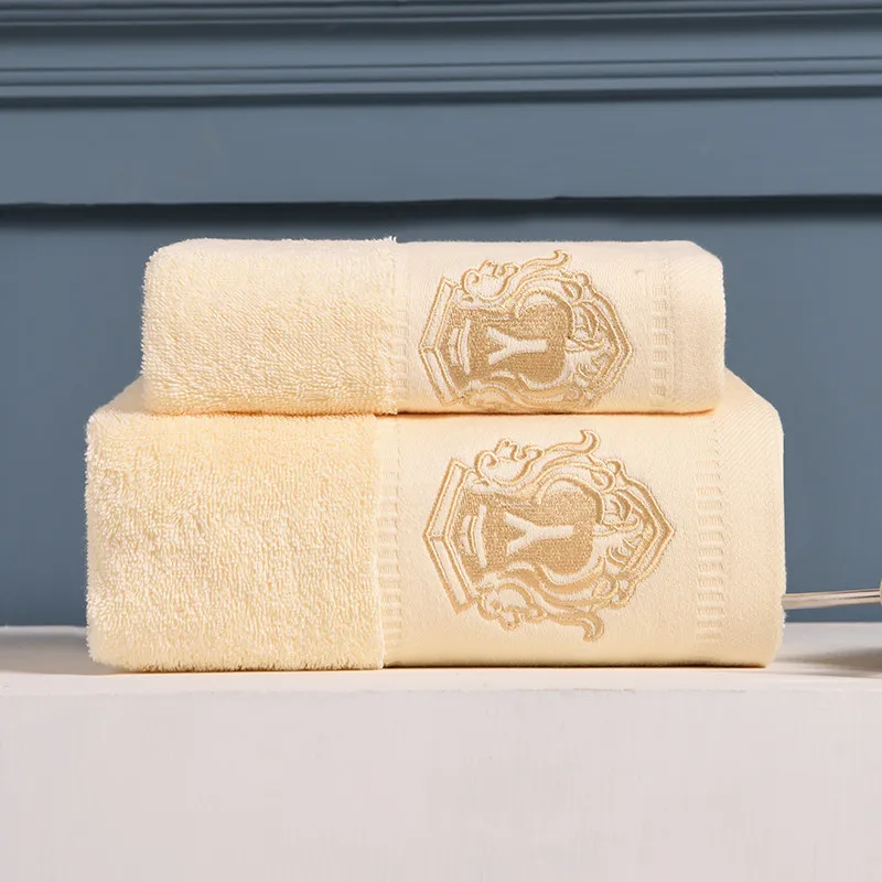 High Quality Towel Set 100% Cotton Microfiber Satin Embroidery Bath Towels For Hotel SPA
