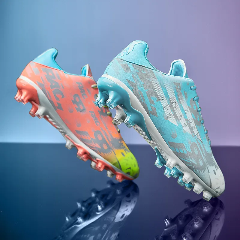 Wholesale hot selling men and women tf broken nails AG nails training football shoes  professional football boots black